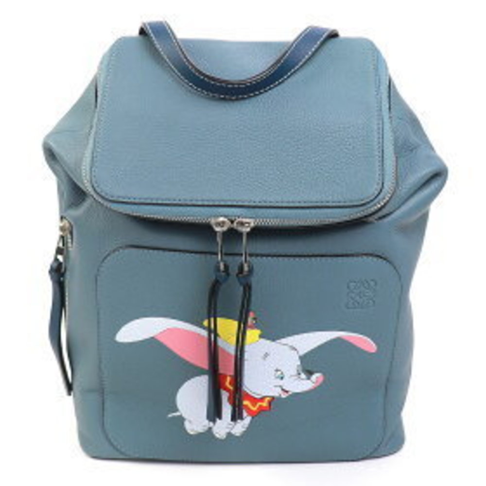 Loewe Disney Goya Backpack Dumbo Blue Calfskin Backpack